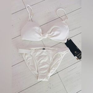 Vix by Paula Hermanny Women’s Swim Set Firenze Off White NWT XL/M